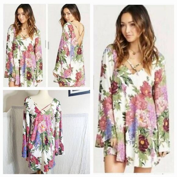 Show Me Your Mumu Duchess Darling Joni Flow Tunic Short Dress Size Small - Picture 1 of 6